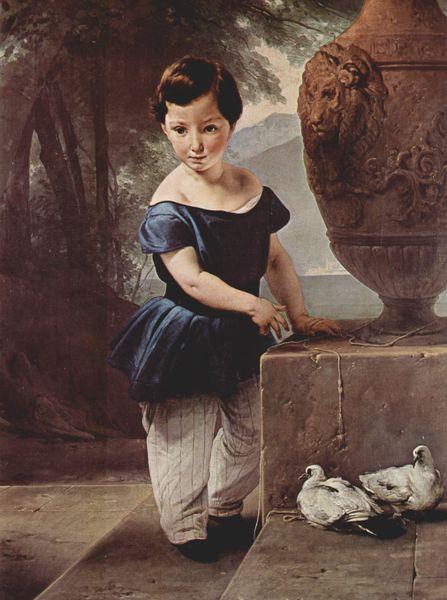 Francesco Hayez Portrait of Don Giulio Vigoni as a Child Sweden oil painting art
